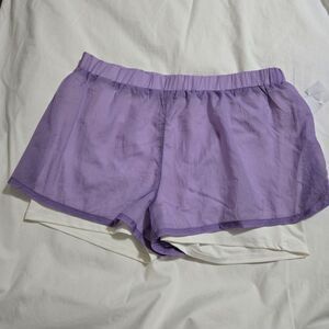 Max Studio Performance Women's Large Active Running Shorts  Bike Liner‎ NWT